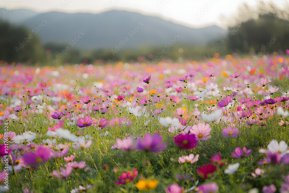 Obraz premium Cosmos flower fields