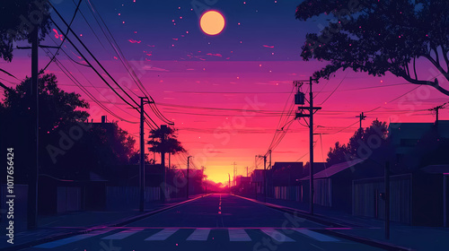 Lo-Fi music picture The background that goes well with the lo-fi music genre Generative AI	