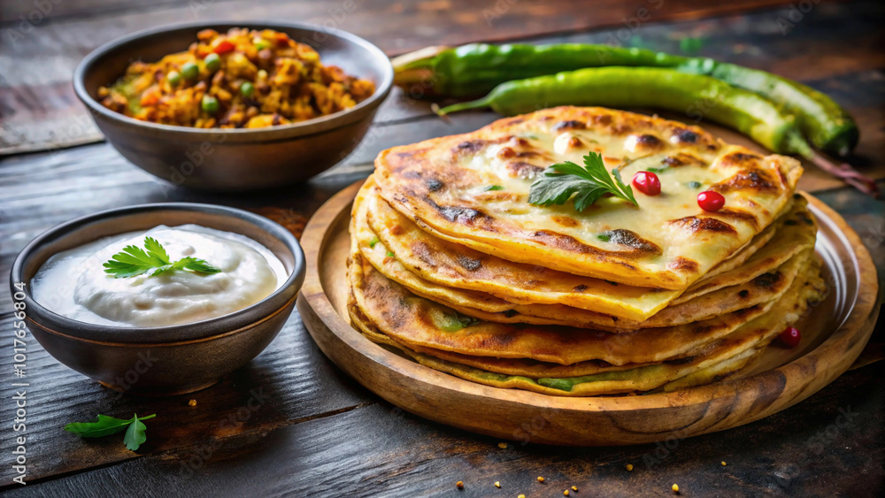 Pakistani food Paratha Pakistani food Paratha