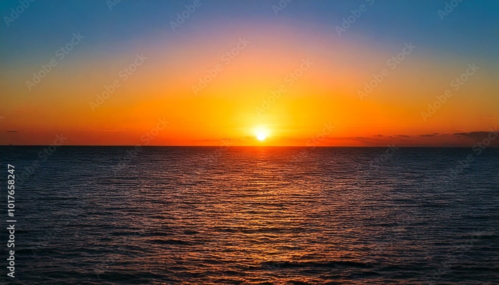 Obraz premium great sunset over the ocean