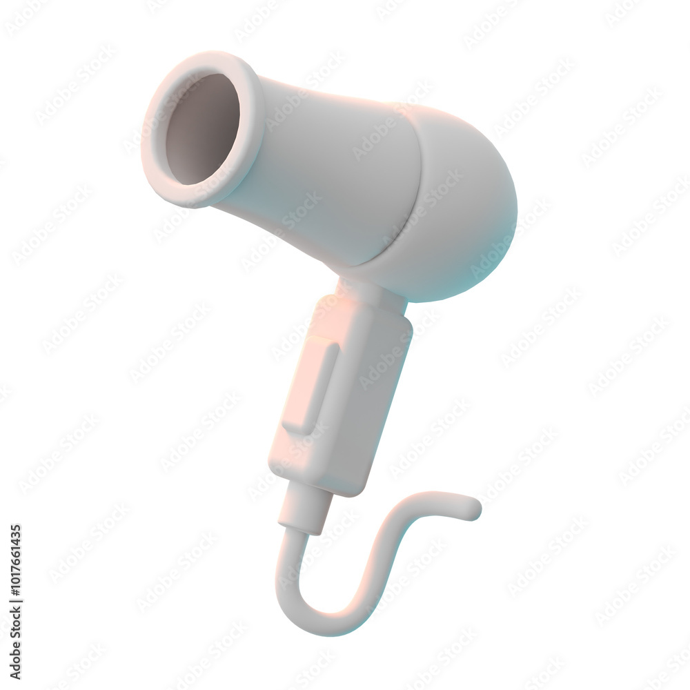 Fototapeta premium Hair Dryer Salon Barber Shop 3D Object