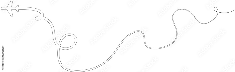 Airplane routes. Travel icon, symbol Airplane routes. Travel icon, symbol