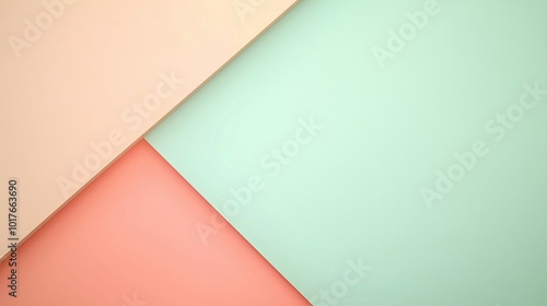 PAstel smooth blue and pink paper cut layer diagonal pattern minimalist solid background