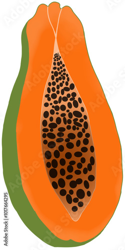 Ripe papaya fruit means a person