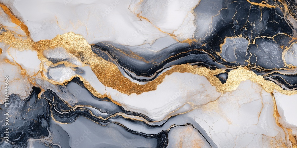 Marble Stone with Gold and Black Veins, Elegant Luxurious Texture Marble Stone with Gold and Black Veins, Elegant Luxurious Texture