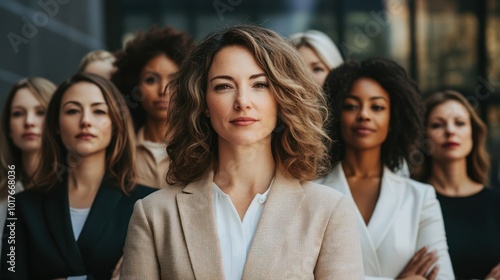 Female business leaders in tech Focuses on niche markets promoting women in leadership, particularly in tech innovation and STEM fields. photo