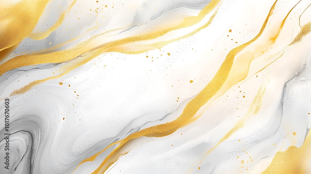 Abstract Marble Art with Gold Accents Abstract Marble Art with Gold Accents