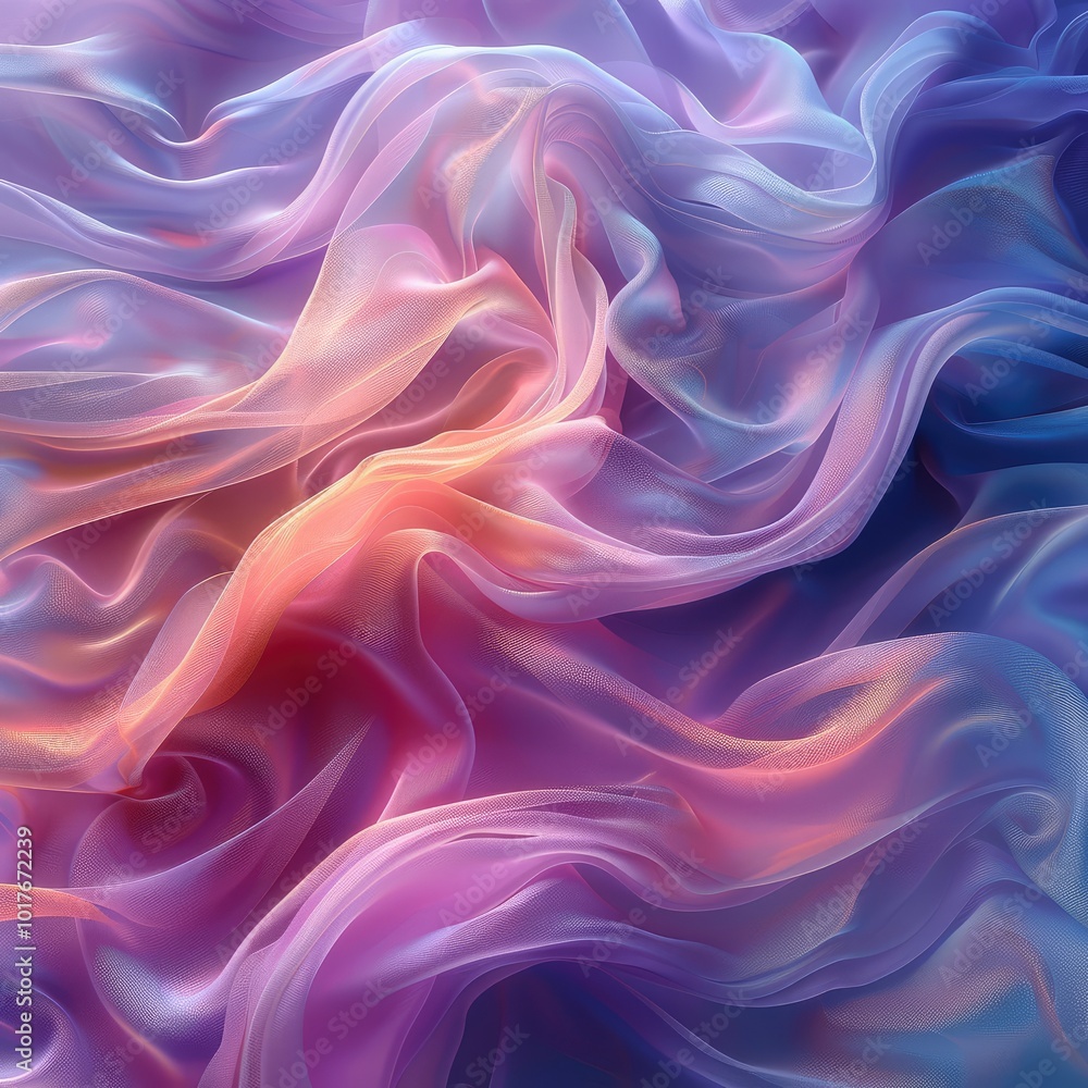 Flowing fabric pattern in gradient color tones Flowing fabric pattern in gradient color tones