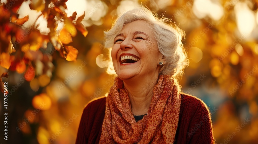 Joyful senior, their laughter and energy perfectly captured in a vibrant portrait. Joyful senior, their laughter and energy perfectly captured in a vibrant portrait.