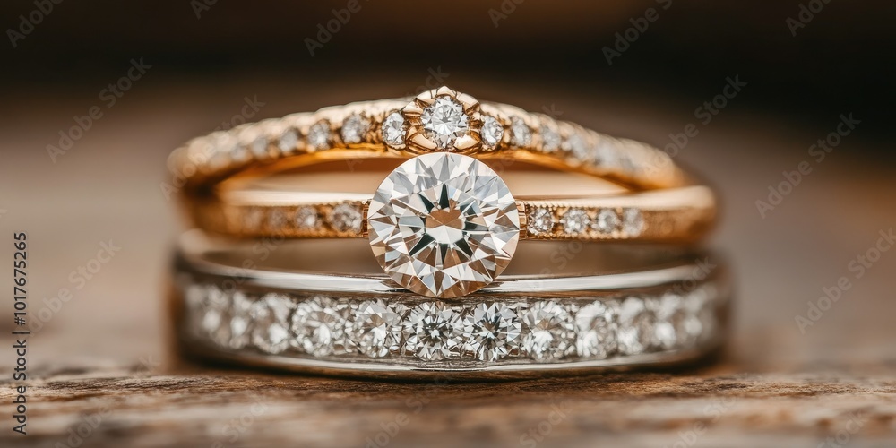 Obraz premium Remounting Your Engagement Ring with background