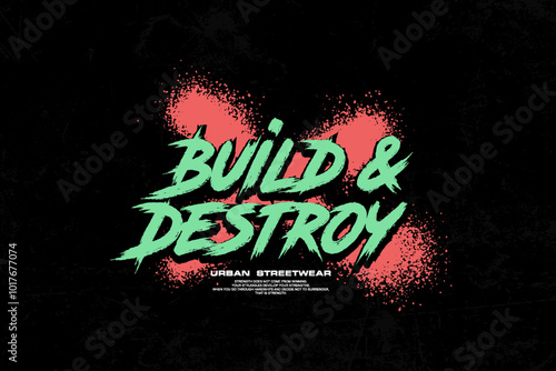 streetwear typography quotes t-shirt design ideas templates black and white