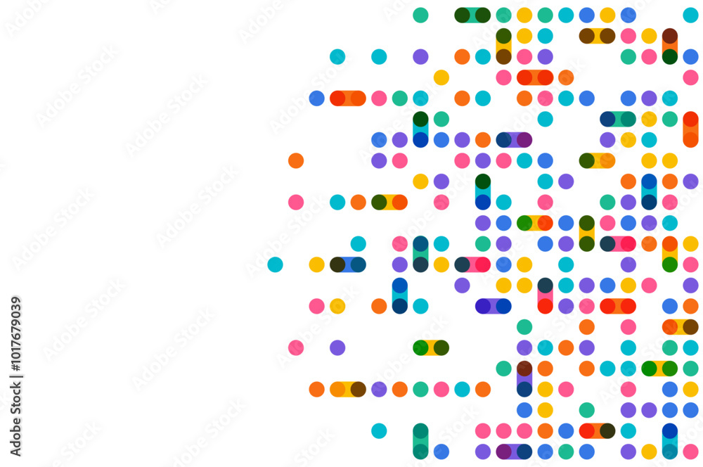 Colorful dot pixel modern edge background Colorful dot pixel modern edge background