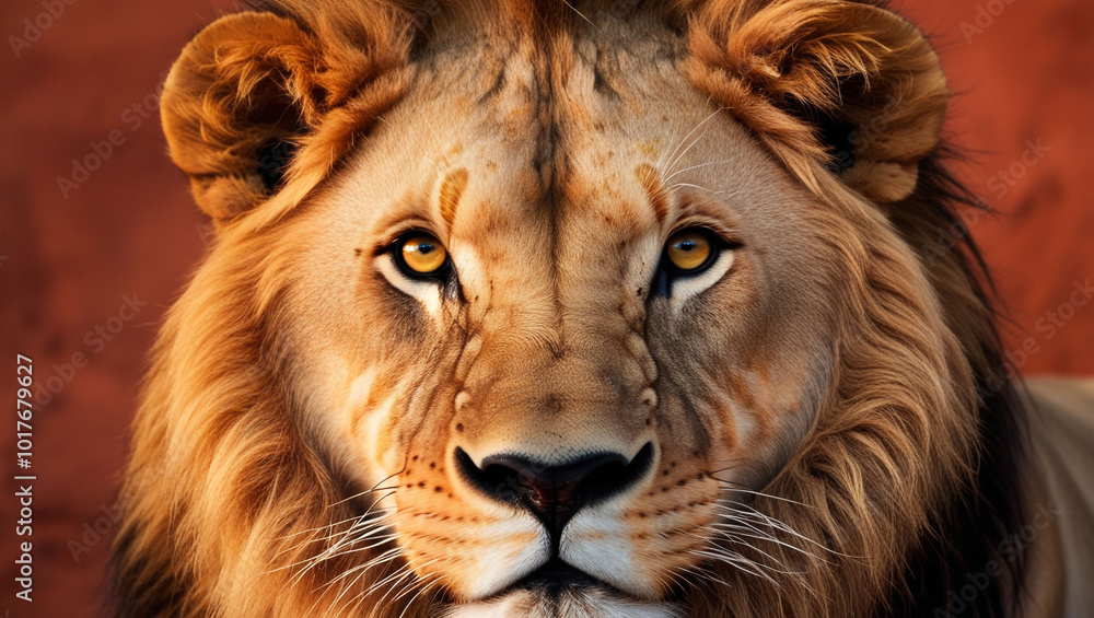 Fototapeta premium lion head portrait