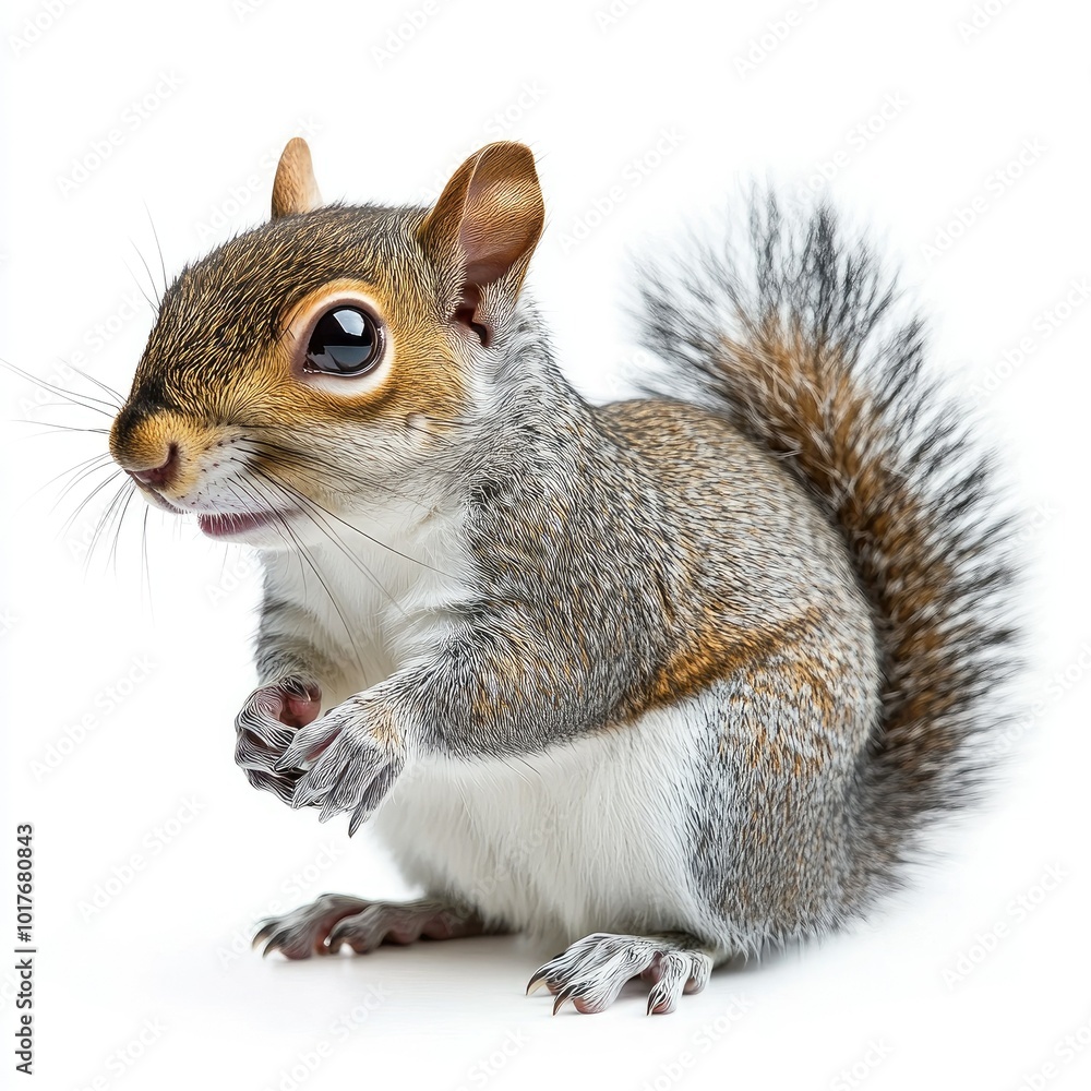 Obraz premium squirrel on isolated white background
