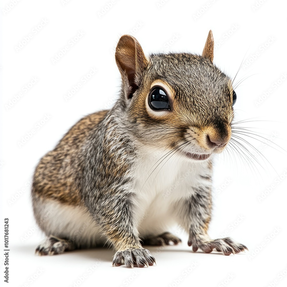 squirrel on isolated white background squirrel on isolated white background