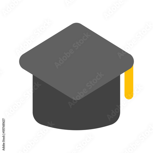 mortarboard flat icon