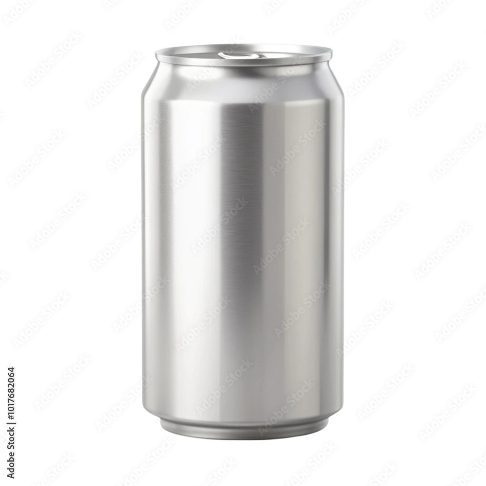 Drink can with ice cube mockup isolated on transparent background Drink can with ice cube mockup isolated on transparent background