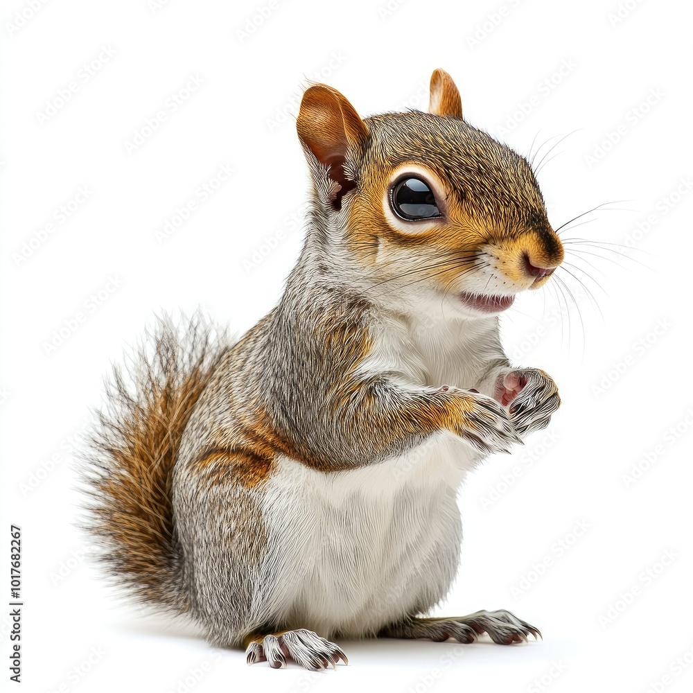 squirrel on isolated white background squirrel on isolated white background