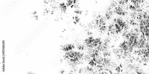 High contrast monochrome texture grunge texture overlay with black and white elements. Black dotted textured background, noisy gritty dots halftone effect overlay. Scratch grunge urban background