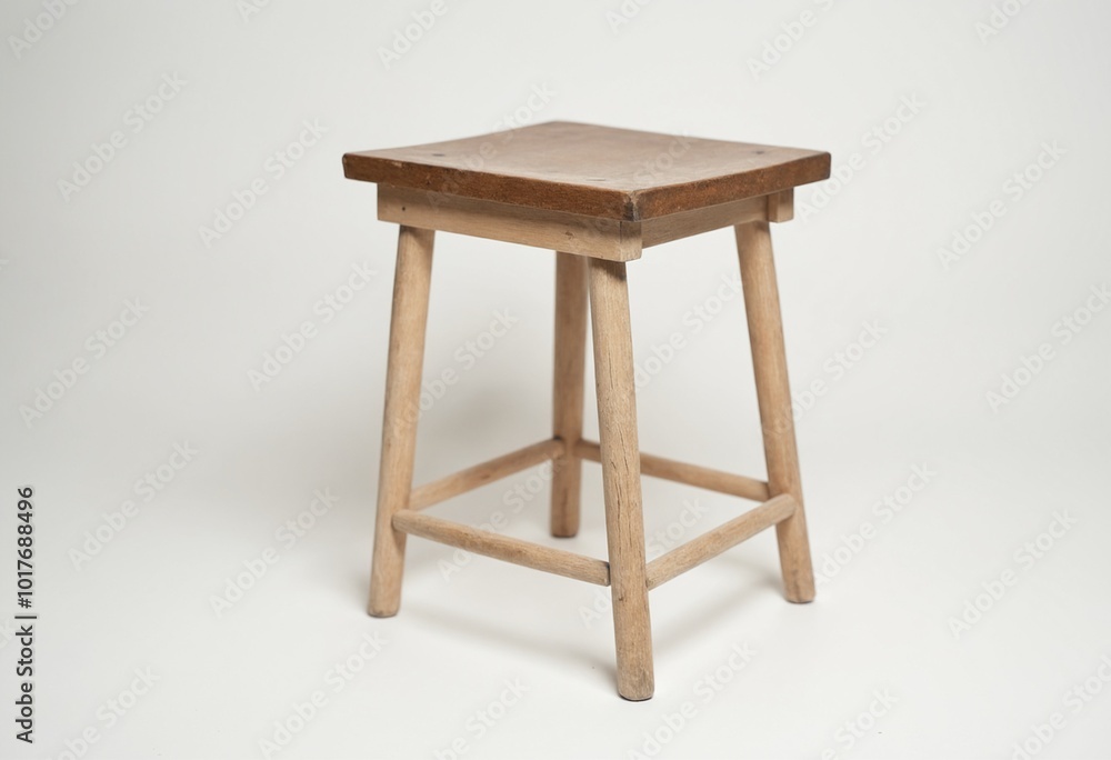 A kitchen stool, single object A kitchen stool, single object