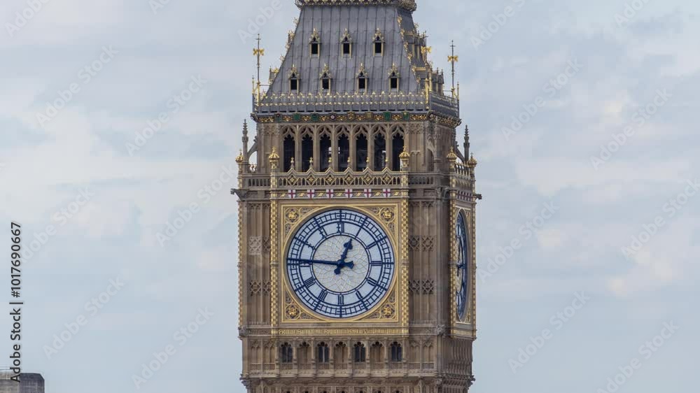 big ben clock in london, england in vertical big ben clock in london, england in vertical
