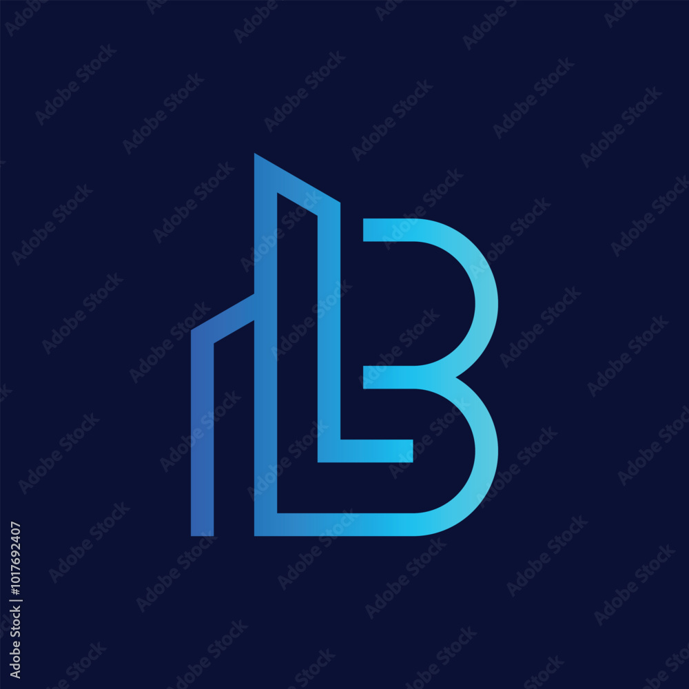b letter monogram business logo design b letter monogram business logo design