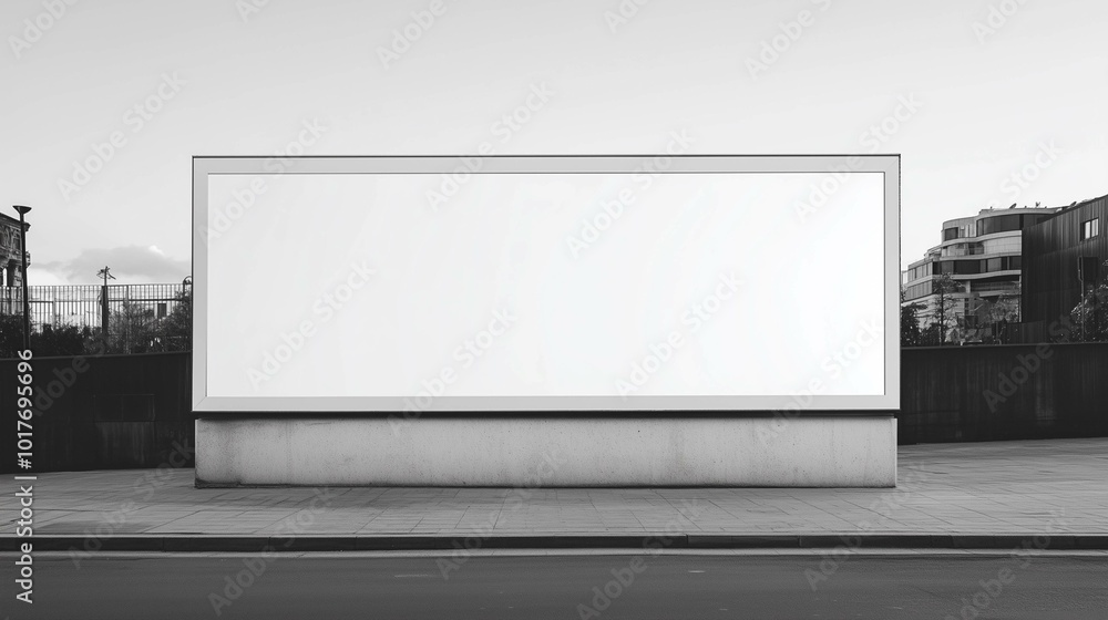 Marketing Billboard. Empty clear white billboard. Design Template.
Marketing Billboard. Empty clear white billboard. Design Template.