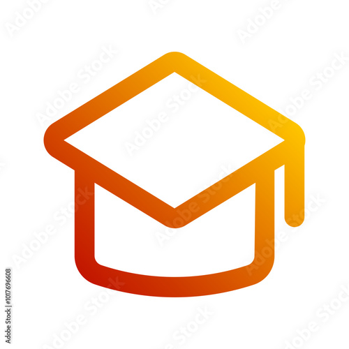 mortarboard gradient icon