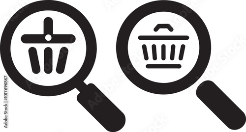 Product Search Vector Icon.
