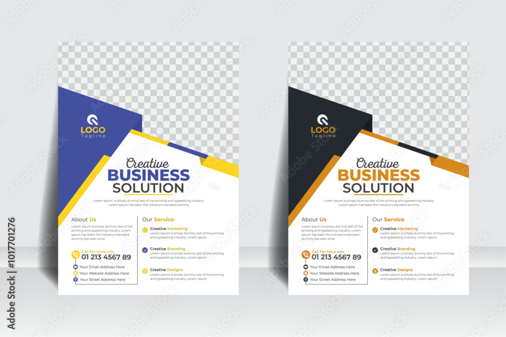 Creative and Stylish simple background, Modern Corporate business flyer template design set or a4 flyer template with black and purple color. marketing, business proposal, promotion flyer.
Creative and Stylish simple background, Modern Corporate business flyer template design set or a4 flyer template with black and purple color. marketing, business proposal, promotion flyer.