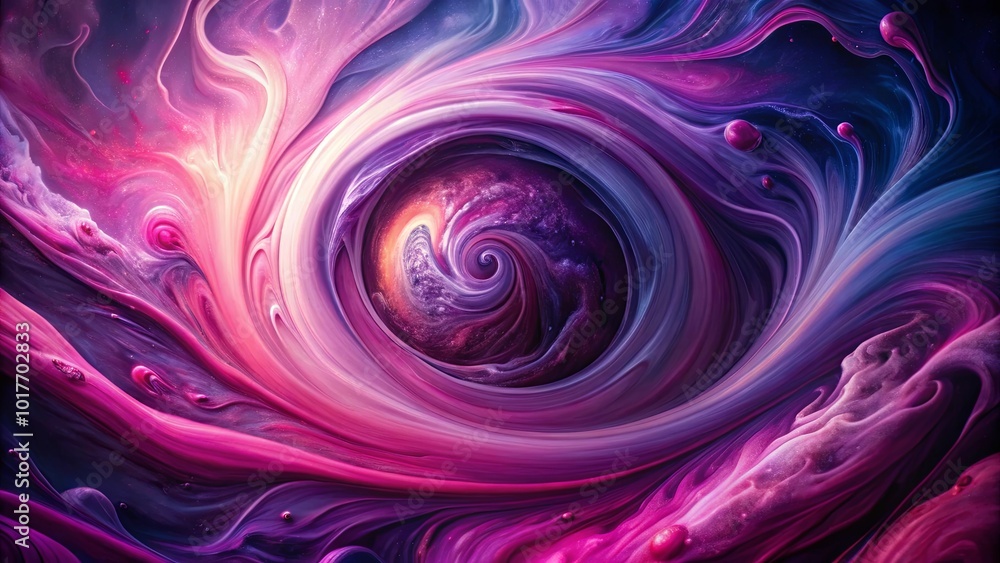 Obraz premium Abstract Swirling Nebula of Hues and Colors, Encased in a Cosmic Eye