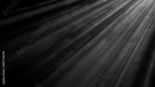 Animated background with light rays and smoke