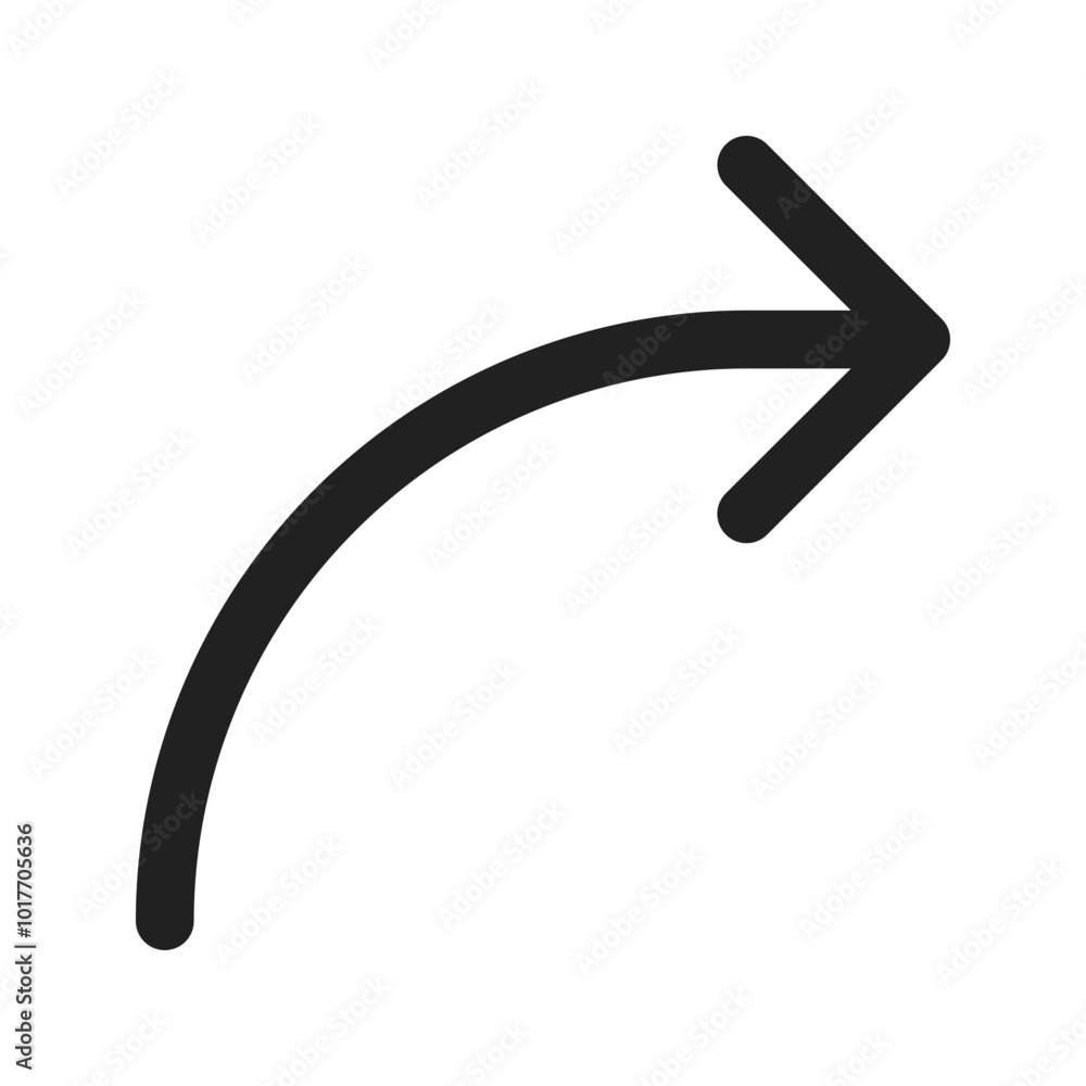 curved arrow line color icon curved arrow line color icon
