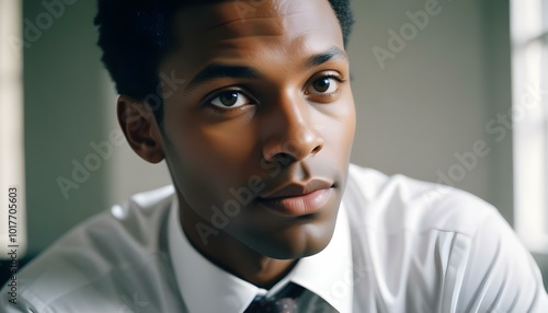 African american black accountant man