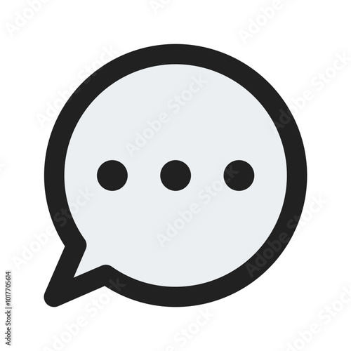 chat bubble line color icon