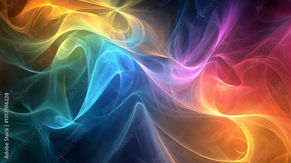 Obraz premium Abstract Colorful Swirls.