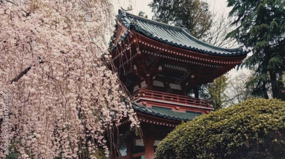 Discover the Beauty of Traditional Japanese Architecture Amidst Cherry Blossoms Discover the Beauty of Traditional Japanese Architecture Amidst Cherry Blossoms