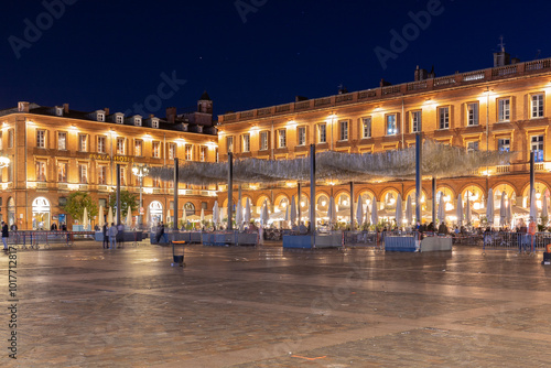Place du Capitole is the main square in Toulouse, the main city in South of France. Here it is located the city hall and a lot of shops, bars and restaurants