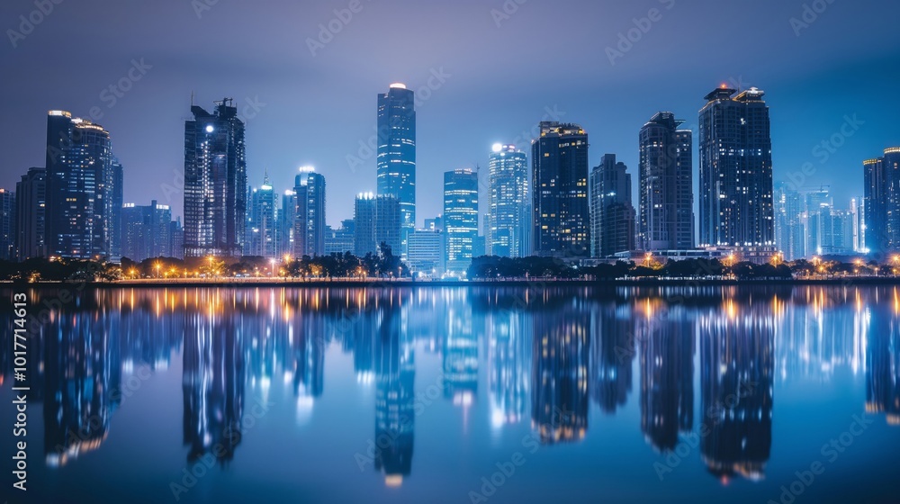 Fototapeta premium nice landscape theme with colorful