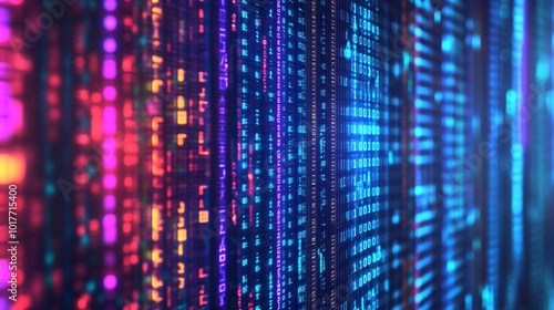 Wallpaper Mural Digital background perfect for tech processes, neural networks, artificial intelligence, data transfer and security, digital storage, multimedia presentations, scientific studies, education, etc.
 Torontodigital.ca