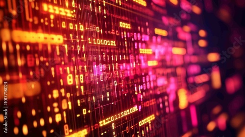 Wallpaper Mural Digital background, can be used in the description of network abilities, technological processes, digital storages, science, education, etc.
 Torontodigital.ca