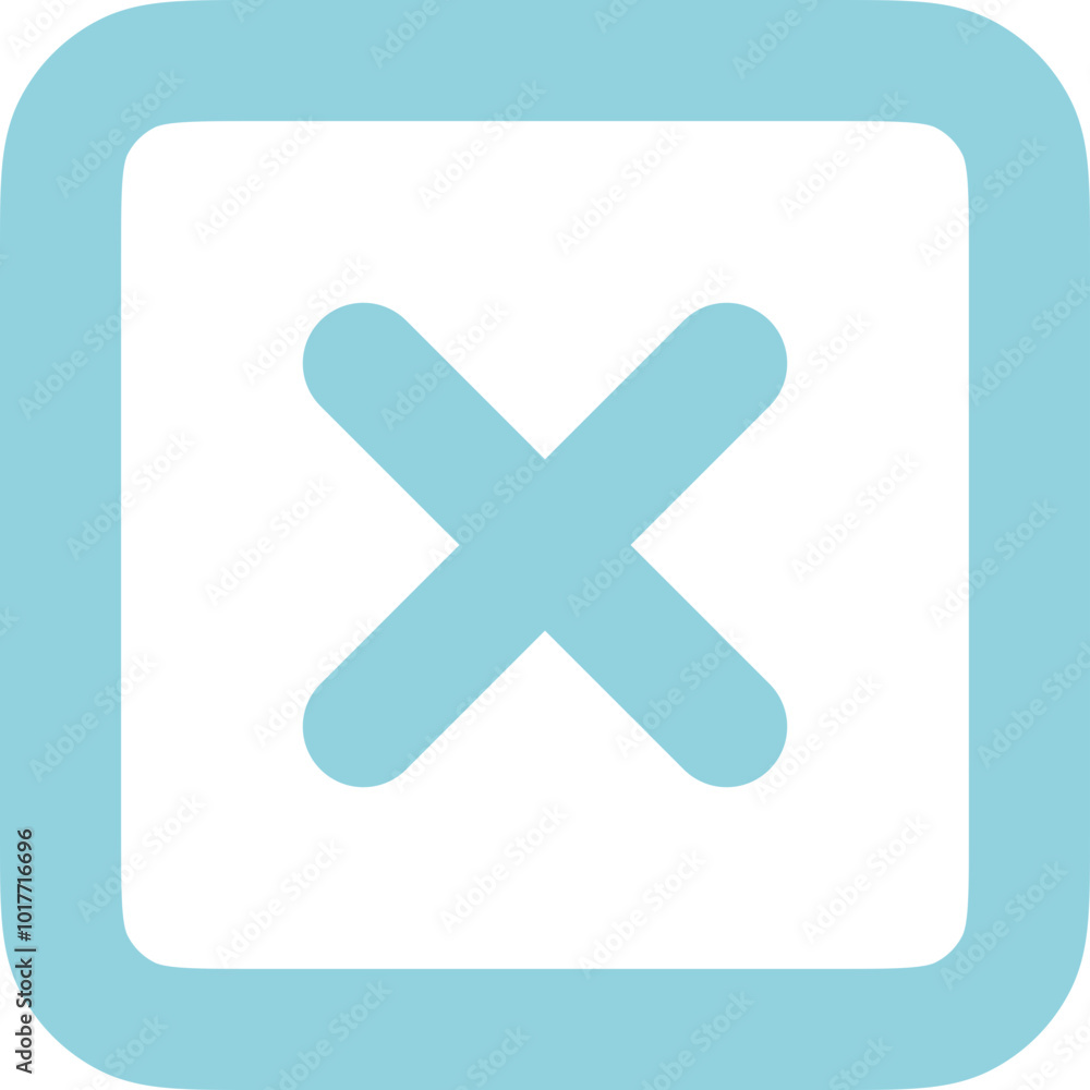 Obraz premium Close Square Icon Logo Design