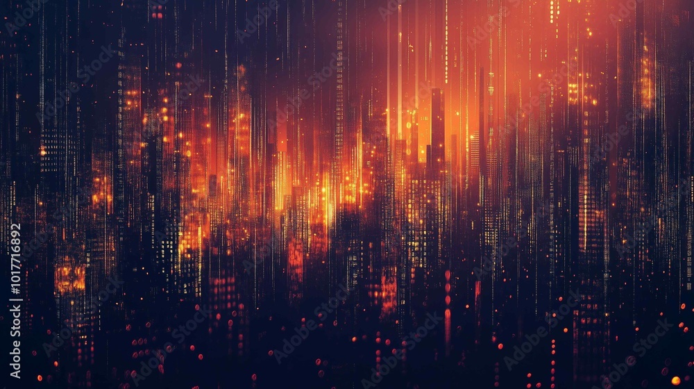 Obraz premium Digital background for tech, AI, data, audio, graphics, and more