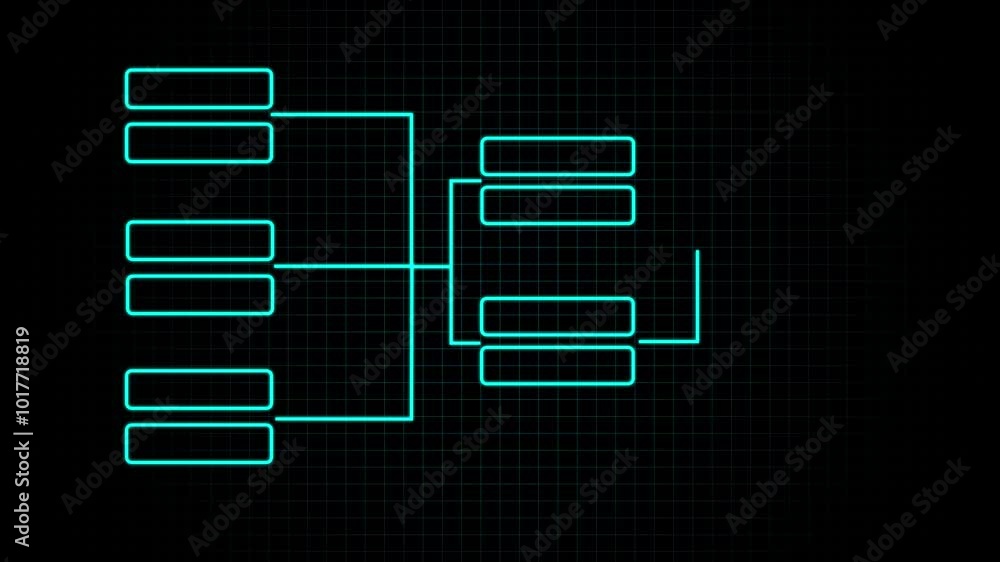 Decision tree, flow chart self drawing animation. Decision tree, flow ...