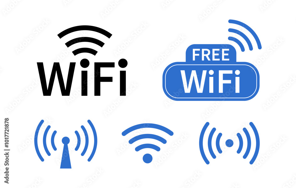 wifi and Wireless icon. Internet connection. Wi-fi Wireless Network icon. Vector illustration wifi and Wireless icon. Internet connection. Wi-fi Wireless Network icon. Vector illustration