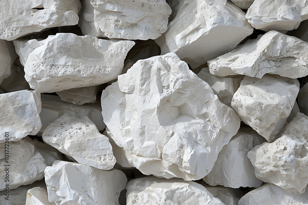pile of white rocks, showcasing their rough texture and irregular shapes. The rocks are mostly light-colored with some variations in shades, creating a natural, earthy appearance. pile of white rocks, showcasing their rough texture and irregular shapes. The rocks are mostly light-colored with some variations in shades, creating a natural, earthy appearance.