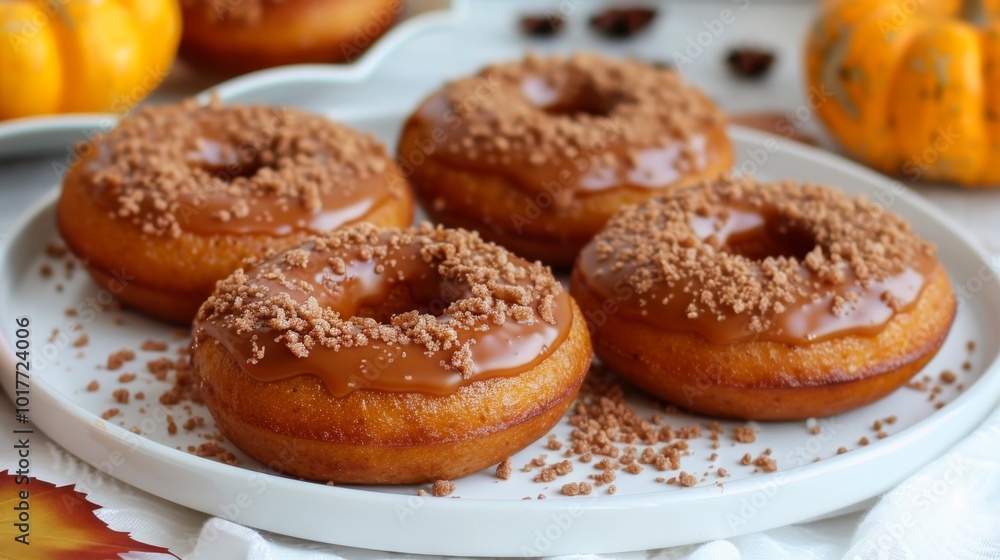 Cinnamon sugar donuts with glaze on a wooden platter,National Dessert Day Cinnamon sugar donuts with glaze on a wooden platter,National Dessert Day