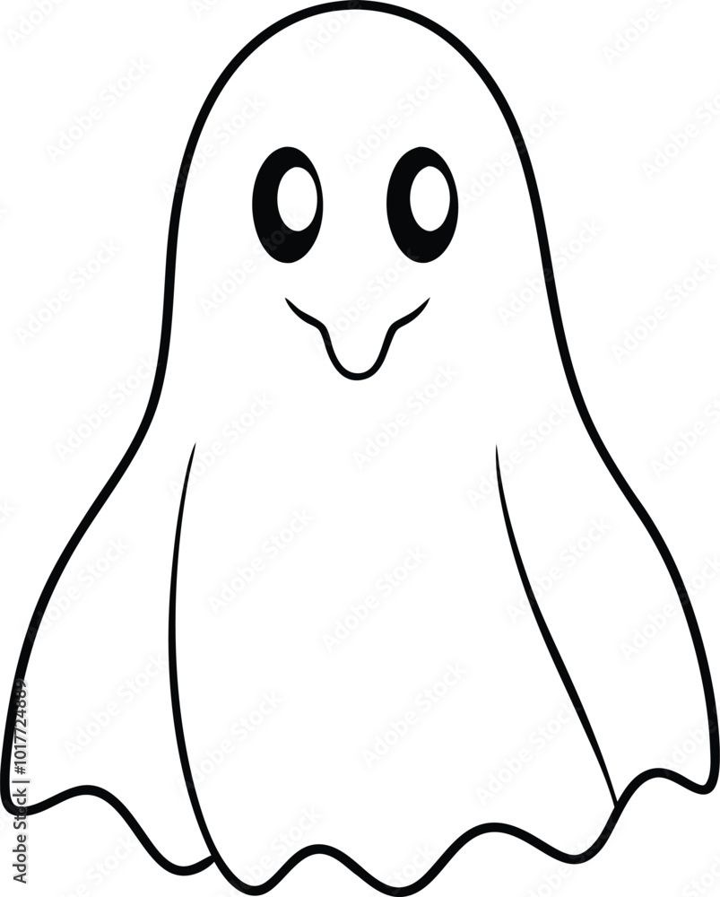 Obraz premium Cute Ghost Character