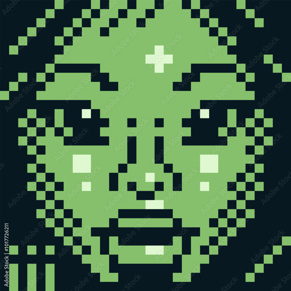 Beautiful woman pixel art style character fashion young girl close-up, avatar, portrait and profile picture. Design of 80s. Game assets. 8-bit. Isolated vector illustration. Beautiful woman pixel art style character fashion young girl close-up, avatar, portrait and profile picture. Design of 80s. Game assets. 8-bit. Isolated vector illustration.