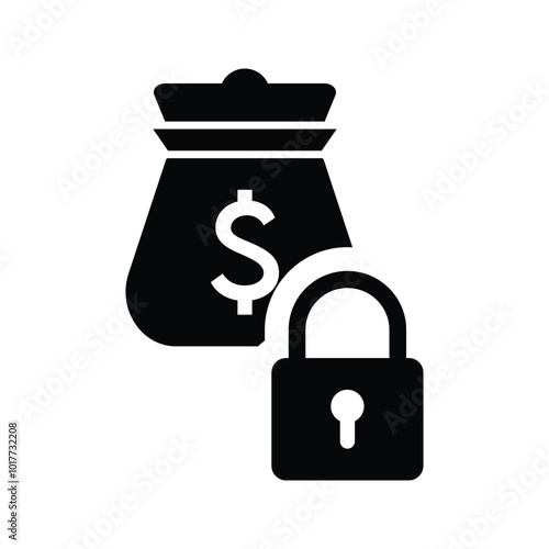 Money lock icon